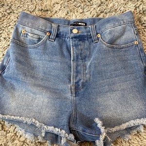 Denim shorts